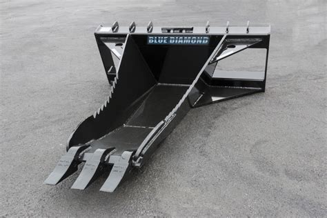 skid steer leaf bucket|Stump Bucket for Skid Steers .